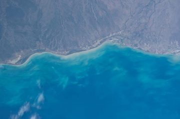 Coastline as seen from an eagle eye.