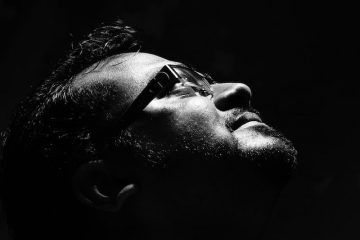 Man looking up